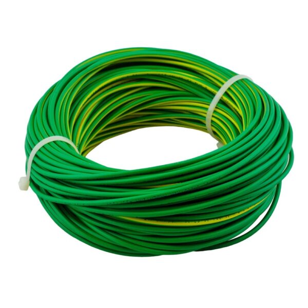 CABLE UNIPOLAR VERDE/AMARILLO 1mm