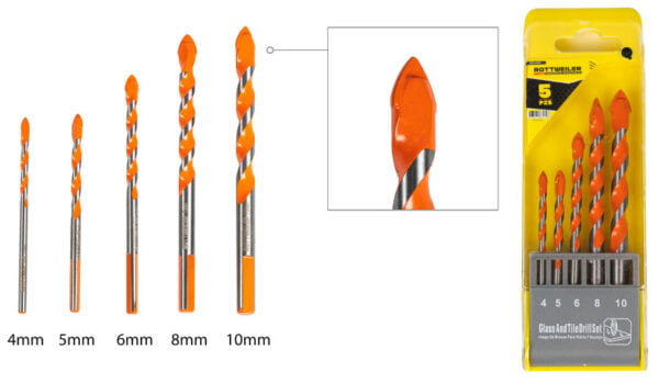 MECHA WIDIA 4-5-6-8-10 MM MULTIMATERIAL EN JUEGO X 5 PIEZAS